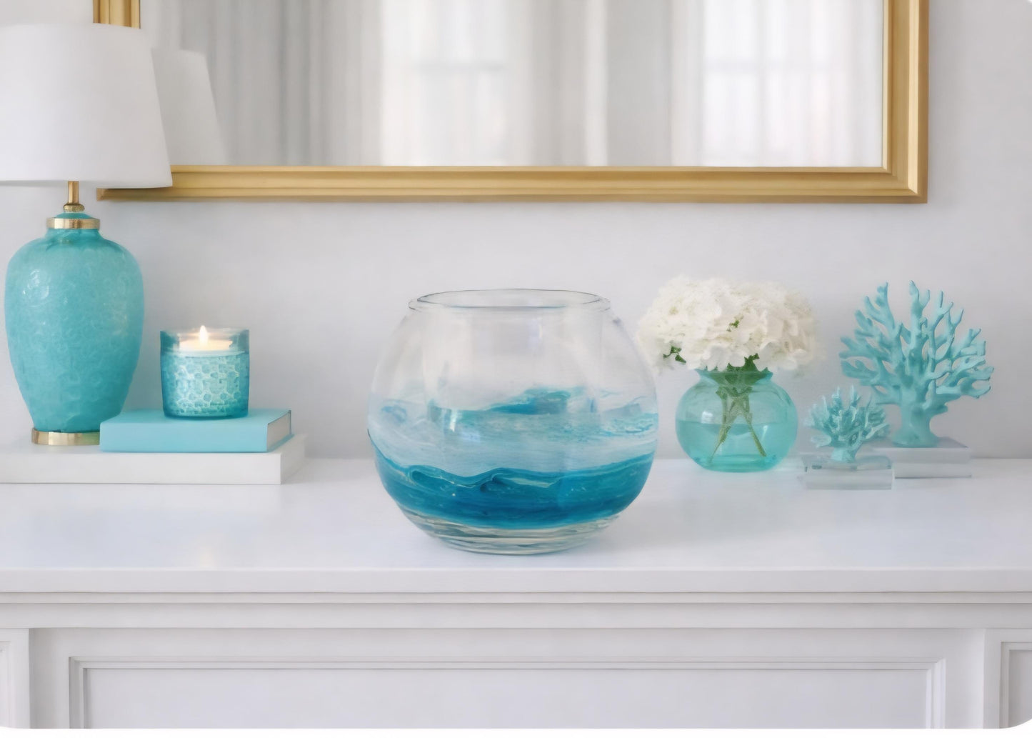 Ocean Wave Candle Globe