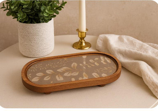 Solid Wood Trinket Tray, Modern Farmhouse Decor