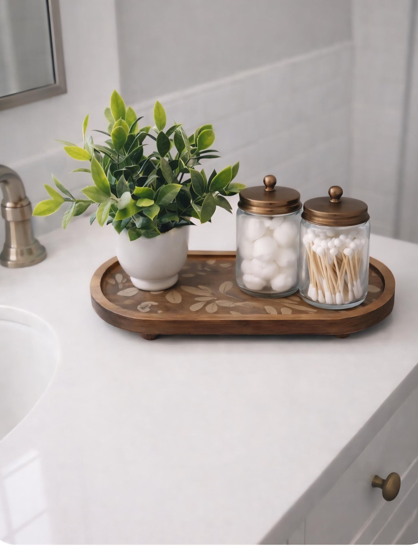 Solid Wood Trinket Tray, Modern Farmhouse Decor