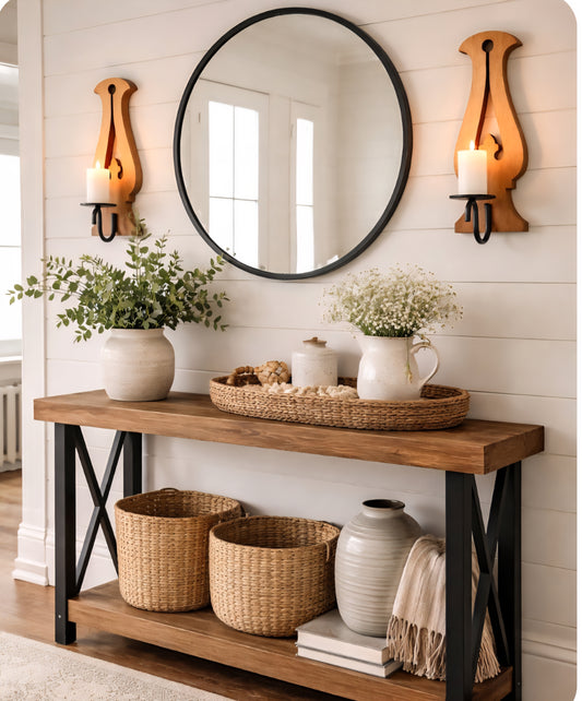Vintage Porch Spindle Wall Candle Sconces