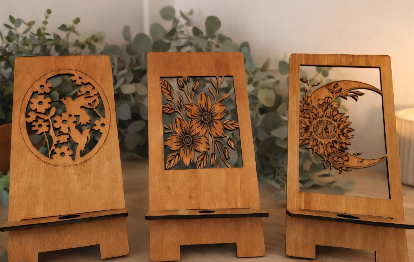 Hand Crafted Phone Holders/Charging Station