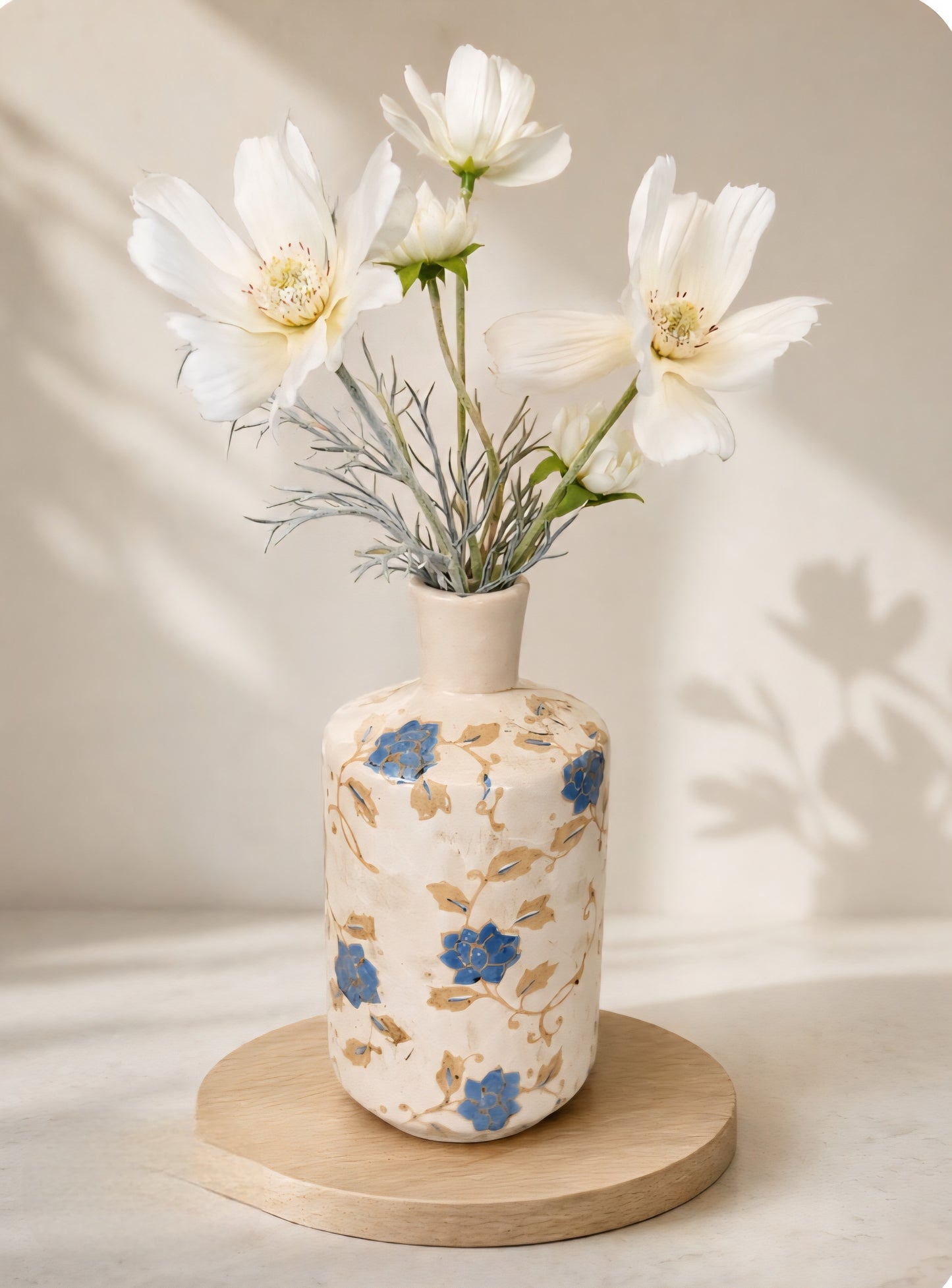 Blue Blossom Vintage Vase