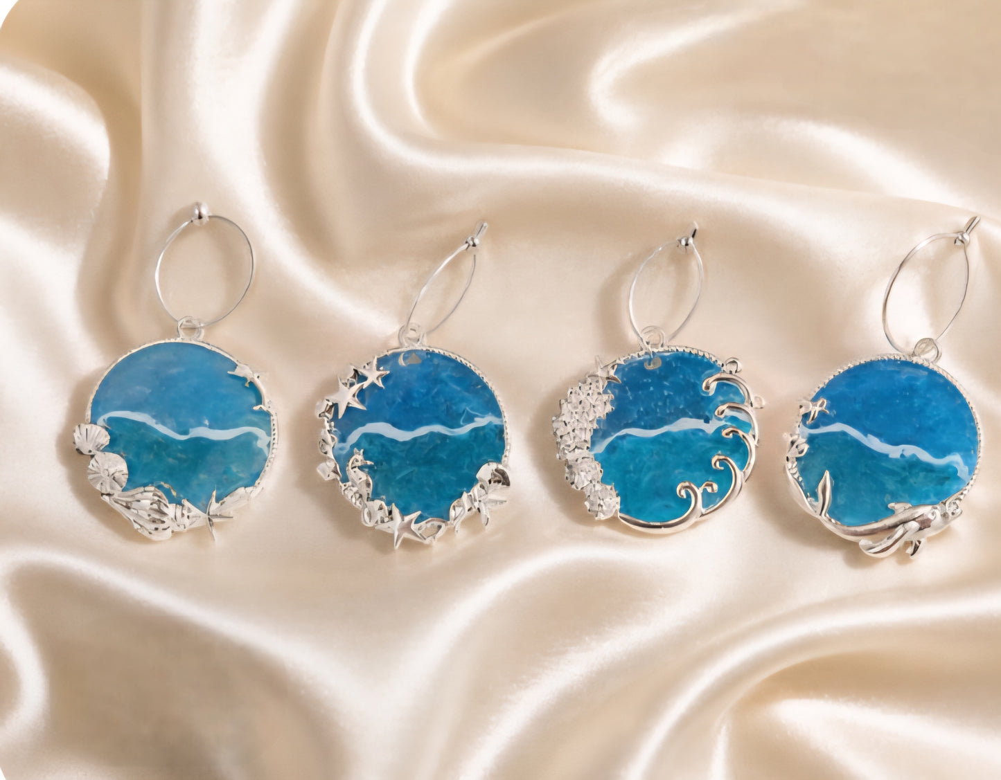 Coastal Wine Charms