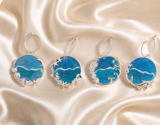 Coastal Wine Charms