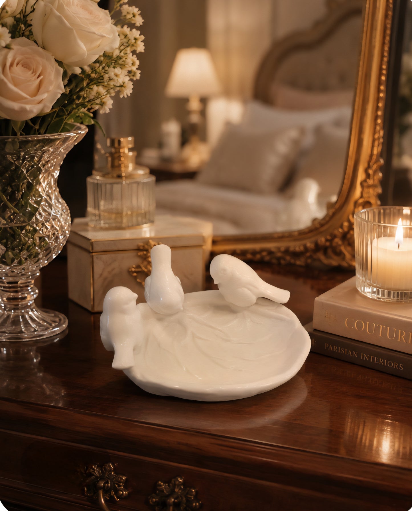 Whispering Birds Trinket Dish