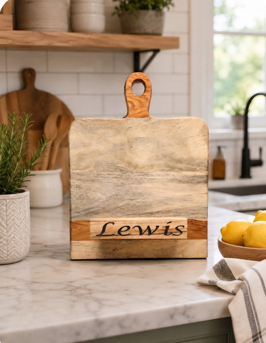 Personalized Cookbook Holder - Charcuterie Board