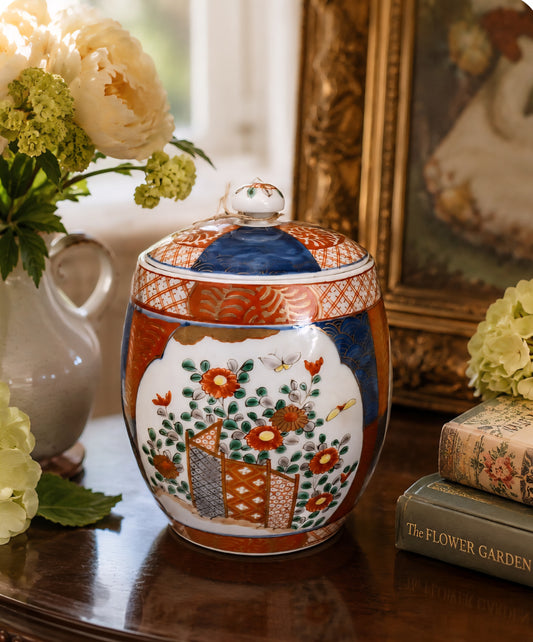Vintage Imari Porcelain Canister