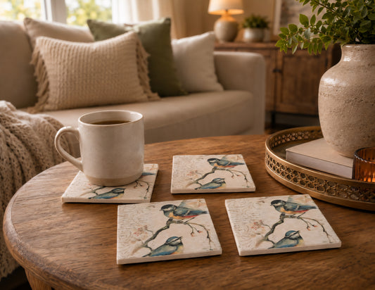 Travertine Coaster Sets
