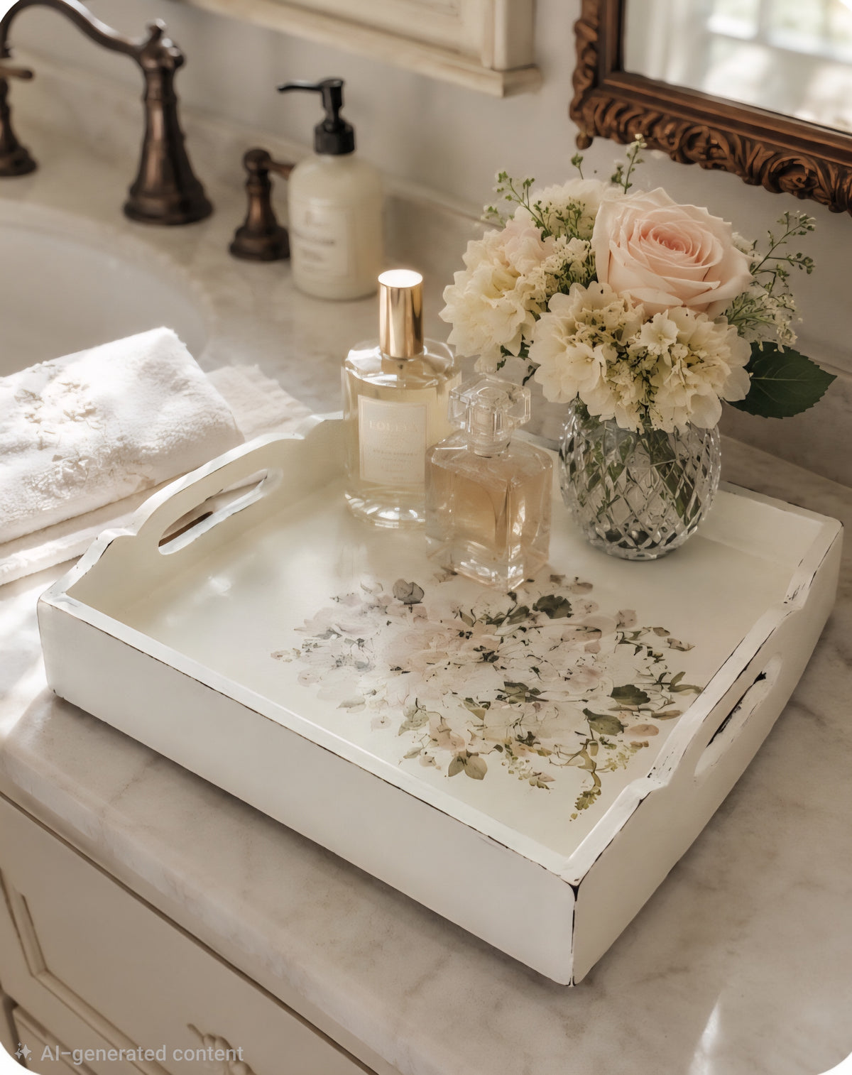 Vintage Inspired Serving Tray