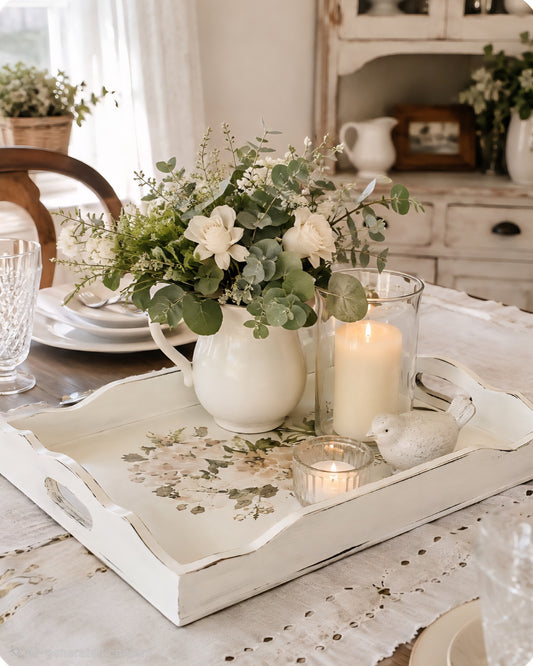 Vintage Inspired Serving Tray