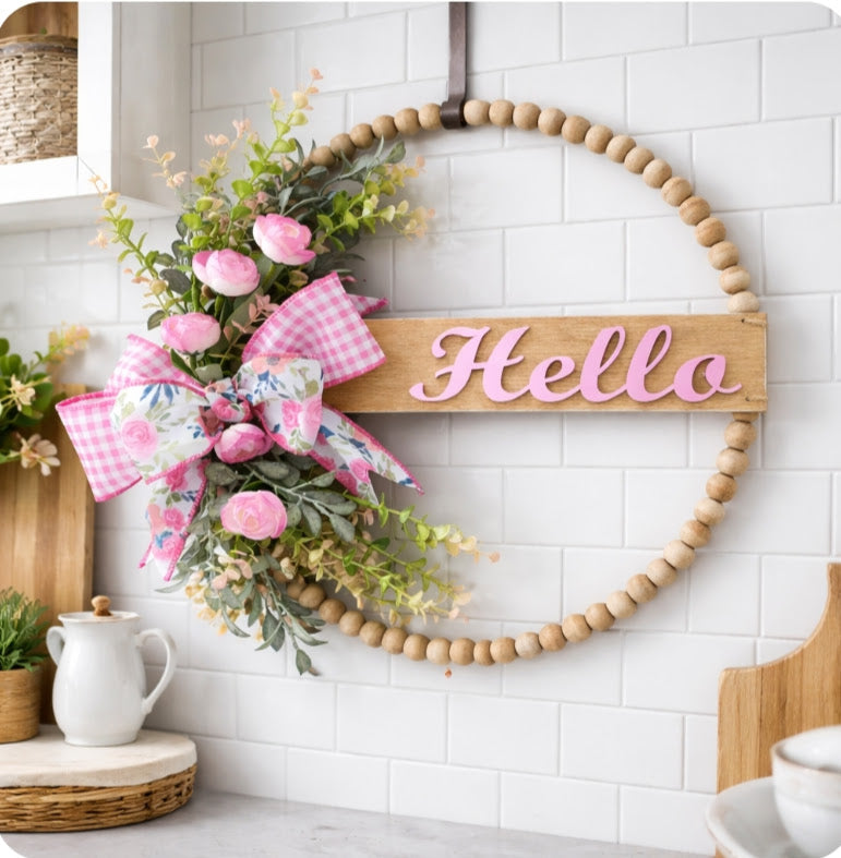 Spring Hello Wreath