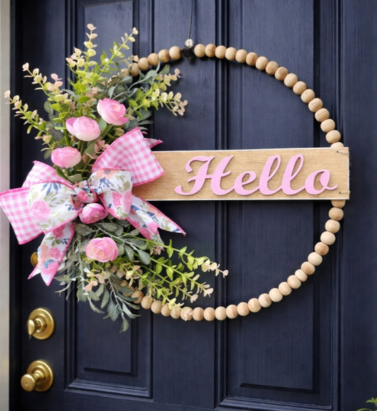 Spring Hello Wreath